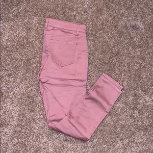 Blush pink jeggings